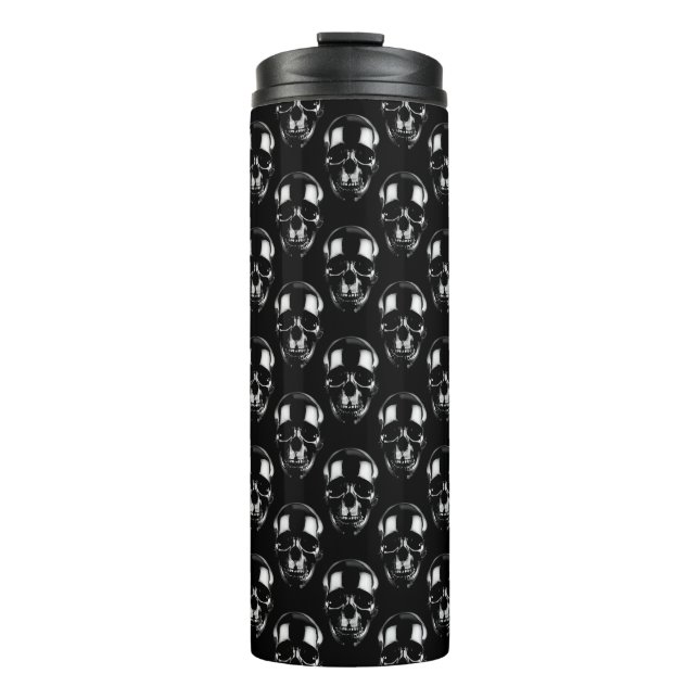 Falln Dark Skulls Thermal Tumbler (Front)