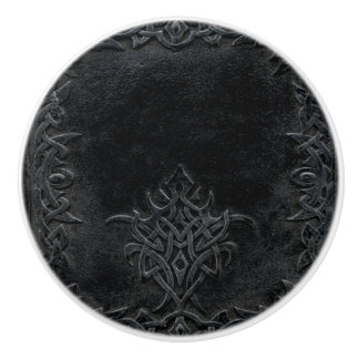 Falln Dark Tribal Ceramic Knob