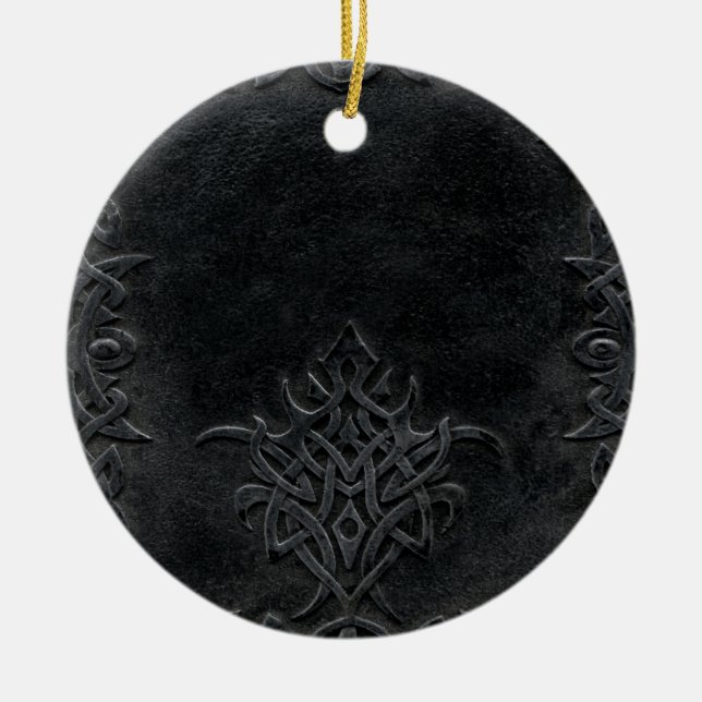 Falln Dark Tribal Ceramic Ornament (Front)