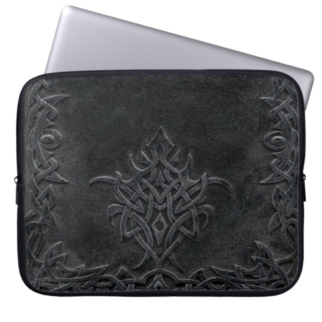 Falln Dark Tribal Laptop Sleeve (Front)