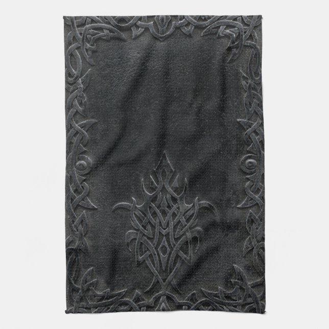 Falln Dark Tribal Tea Towel (Vertical)