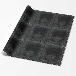 Falln Dark Tribal Wrapping Paper