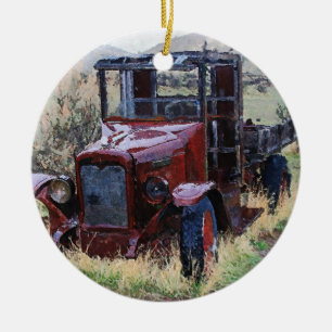 Falln Days Gone By Ceramic Ornament