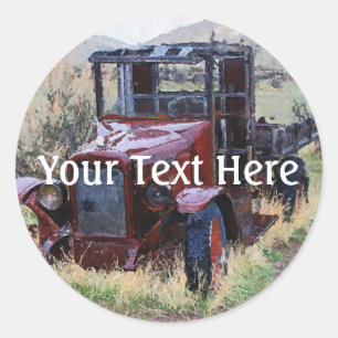 Falln Days Gone By Classic Round Sticker