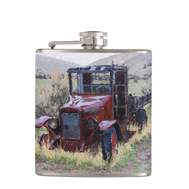 Falln Days Gone By Hip Flask (Front)