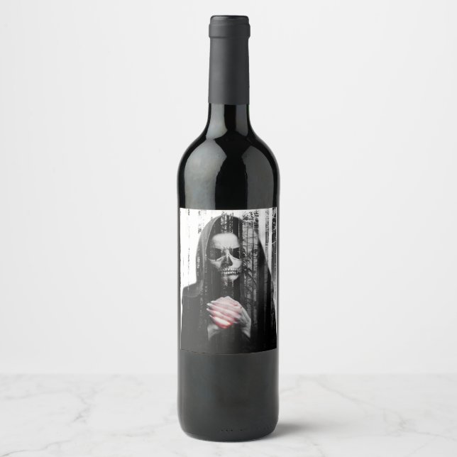 Falln Death Waits Wine Label (Front)