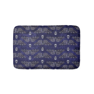 Falln Deathshead Moth and Skulls Bath Mat