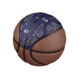 Falln Deathshead Moth and Skulls Mini Basketball