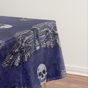 Falln Deathshead Moth and Skulls Tablecloth