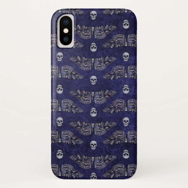 Falln Deathshead Moth Case-Mate iPhone Case (Back)