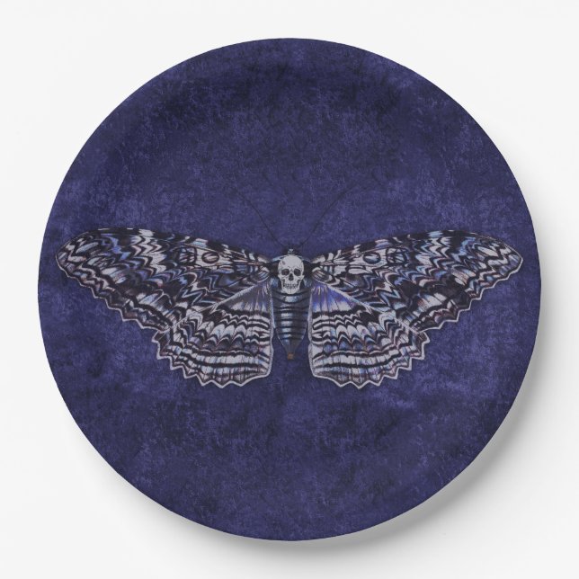 Falln Deathshead Moth Paper Plate (Front)