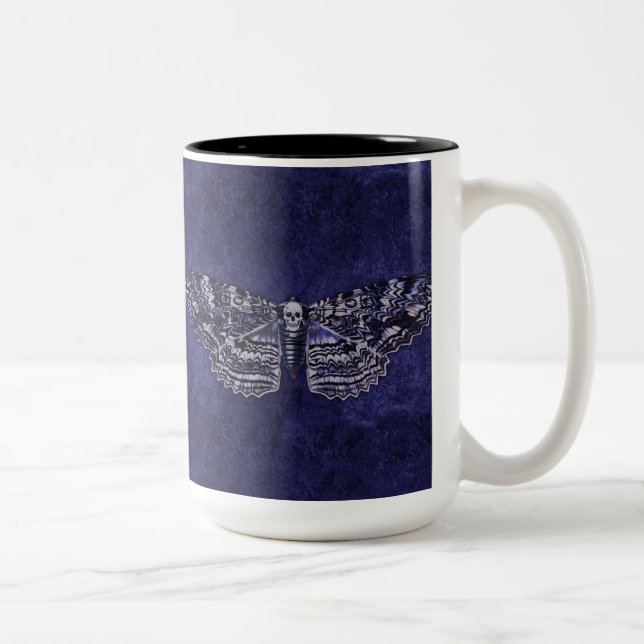 Falln Deathshead Moth Two-Tone Coffee Mug (Right)