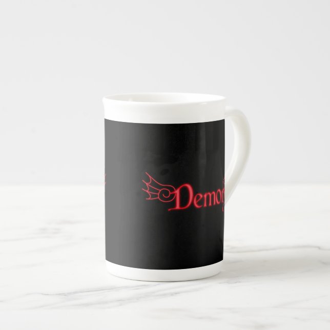 Falln Demon With Wings Bone China Mug (Front Right)