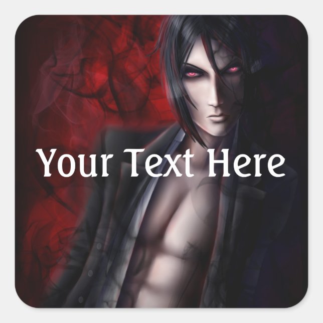 Falln Devil's Night Square Sticker (Front)