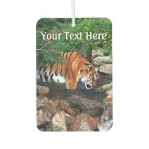 Falln Drinking Tiger Car Air Freshener