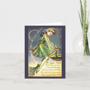 Falln Easter Witch Holiday Card