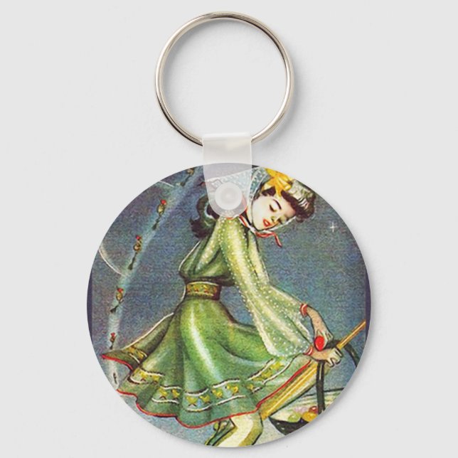 Falln Easter Witch Key Ring (Front)