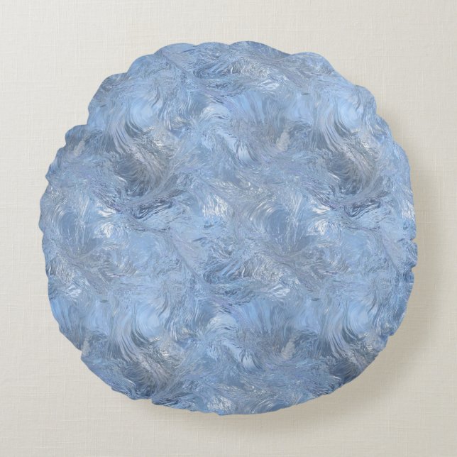 Falln Fantasy Ice Round Cushion (Front)