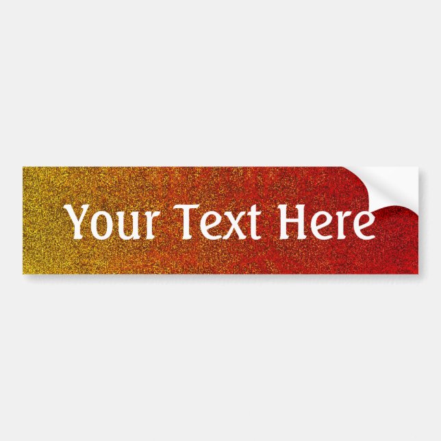 Falln Flame Glitter Gradient Bumper Sticker (Front)