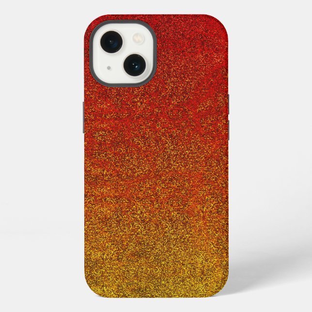 Falln Flame Glitter Gradient iPhone Case (Back)