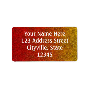 Falln Flame Glitter Gradient Label