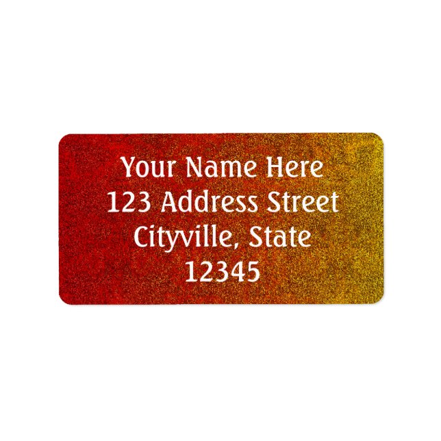 Falln Flame Glitter Gradient Label (Front)