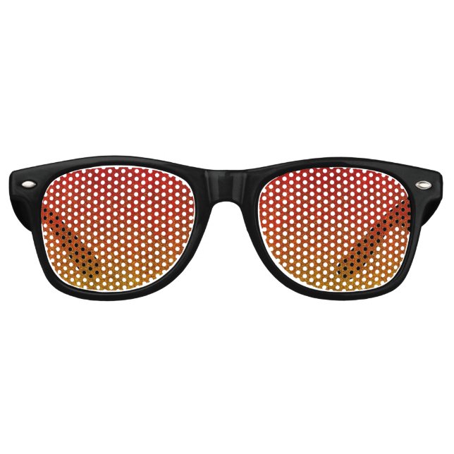 Falln Flame Glitter Gradient Retro Sunglasses (Front)