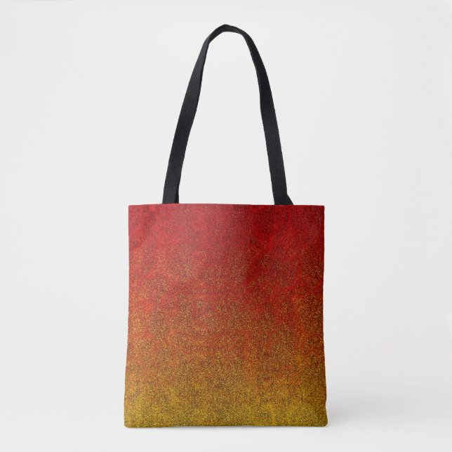 Falln Flame Glitter Gradient Tote Bag (Front)