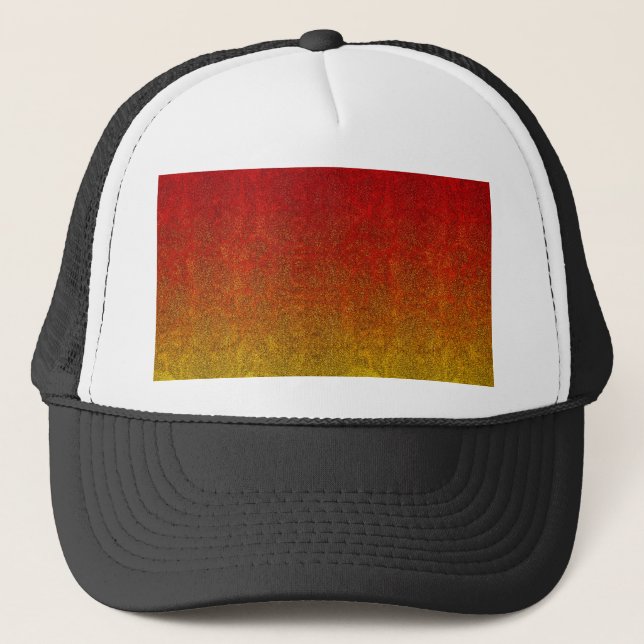 Falln Flame Glitter Gradient Trucker Hat (Front)