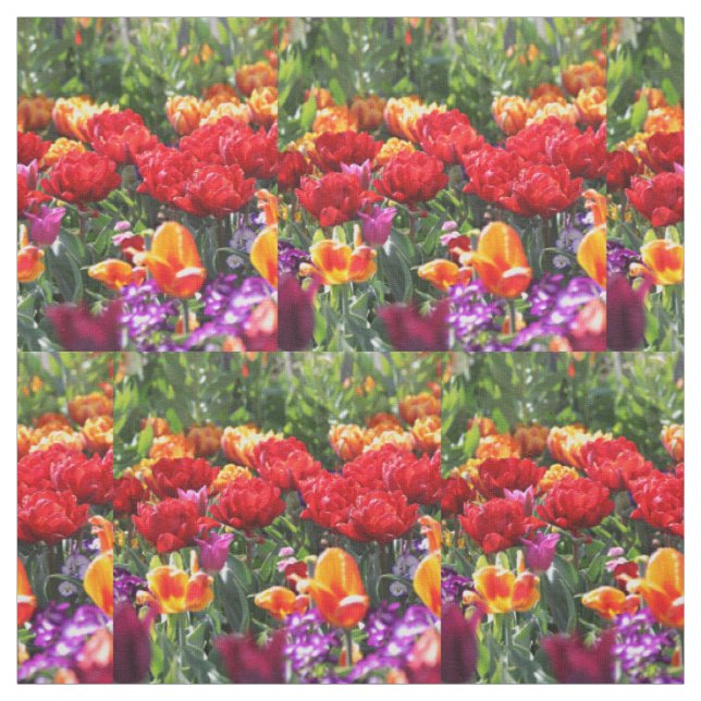 Falln Floral Crimson Waves Fabric (Swatch)