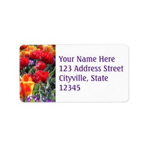 Falln Floral Crimson Waves Label