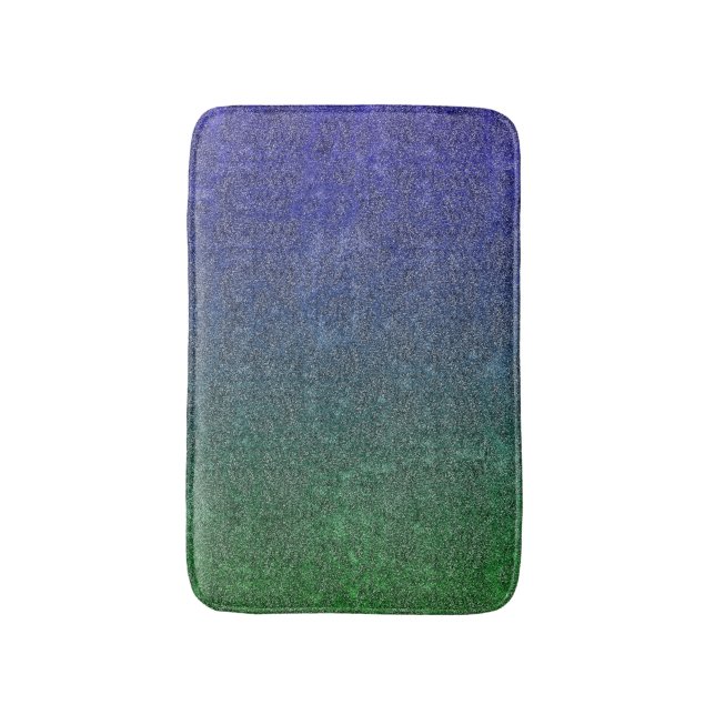 Falln Forest Nightfall Glitter Gradient Bath Mat (Front Vertical)