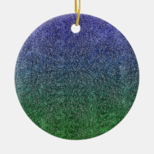 Falln Forest Nightfall Glitter Gradient Ceramic Ornament