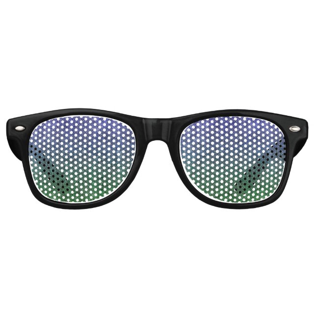 Falln Forest Nightfall Glitter Gradient Retro Sunglasses (Front)