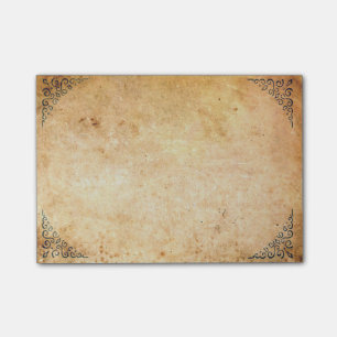 Falln Framed Corners Aged Paper Post-it Notes