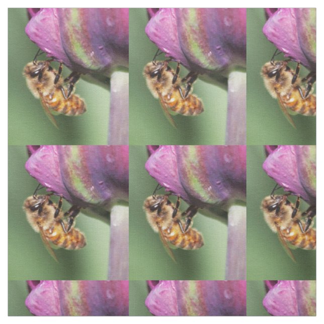 Falln Fuzzy Little Bee Fabric (Swatch)