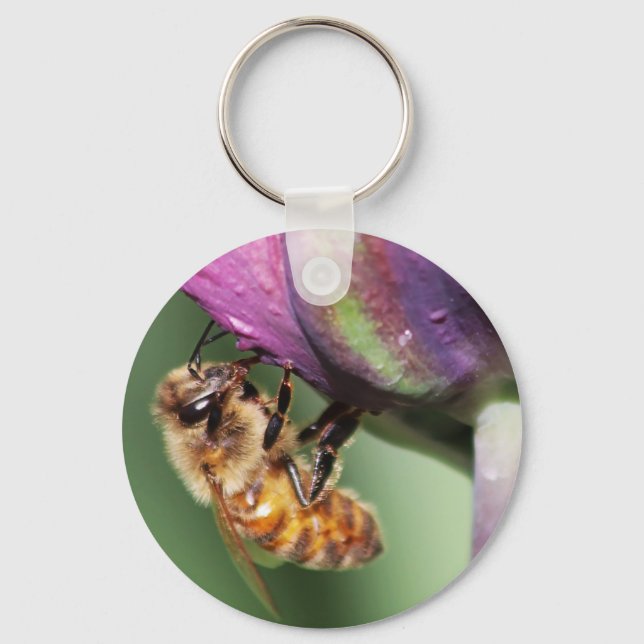 Falln Fuzzy Little Bee Key Ring (Front)