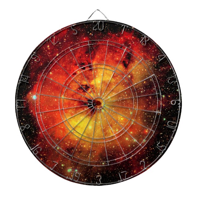 Falln Galaxy on Fire Dartboard (Front)