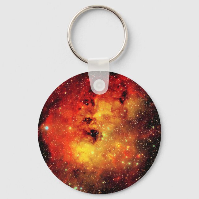 Falln Galaxy on Fire Key Ring (Front)