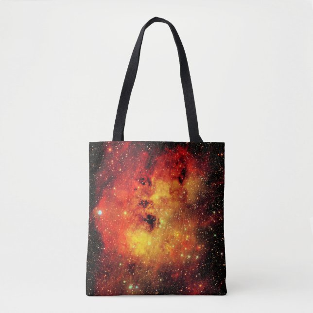 Falln Galaxy on Fire Tote Bag (Front)