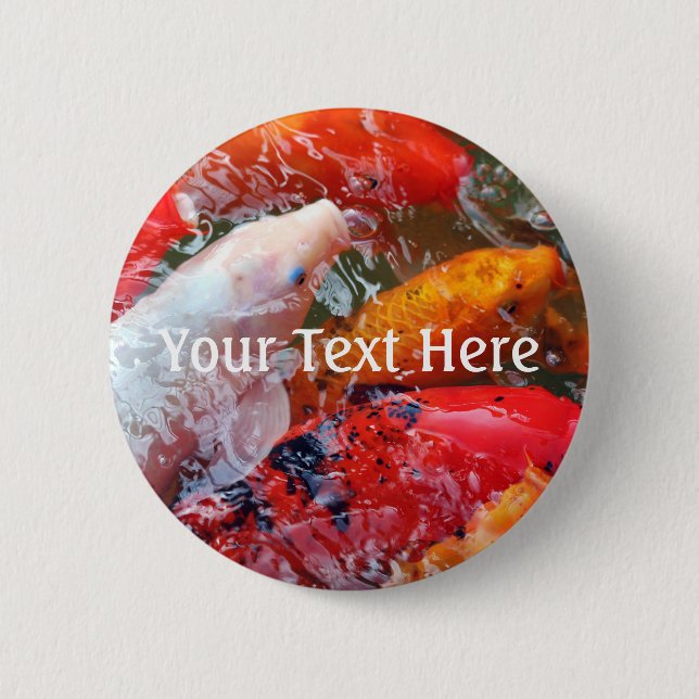 Falln Gathering Koi 6 Cm Round Badge (Front)