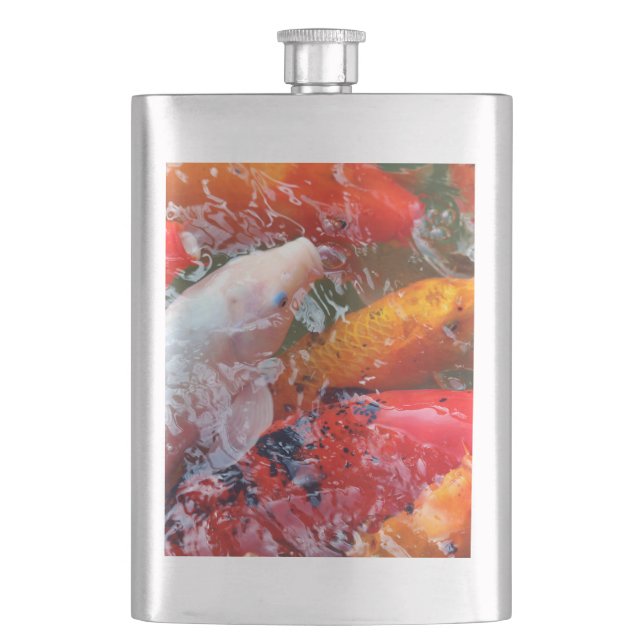Falln Gathering Koi Hip Flask (Front)