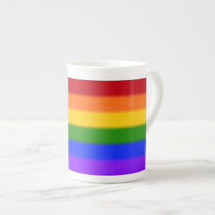 Falln Gay Pride Flag Bone China Mug