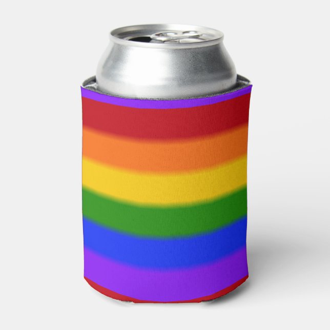 Falln Gay Pride Flag Can Cooler (Can Front)