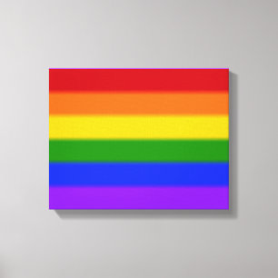 Falln Gay Pride Flag Canvas Print