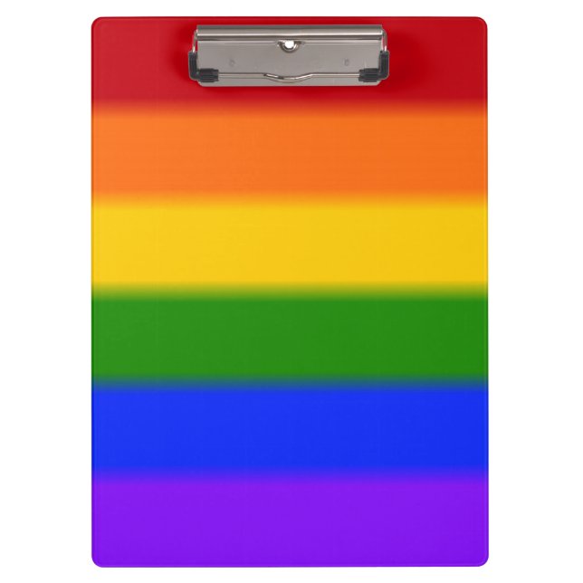 Falln Gay Pride Flag Clipboard (Front)