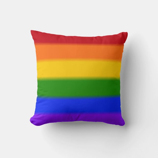 Falln Gay Pride Flag Cushion (Front)