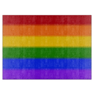 Falln Gay Pride Flag Cutting Board