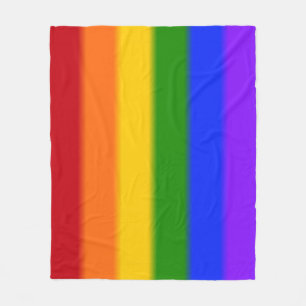 Falln Gay Pride Flag Fleece Blanket