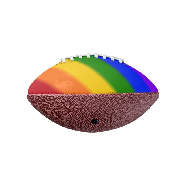 Falln Gay Pride Flag Football (Rotated 270)